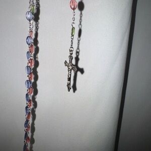 Multicolor Beaded Rosary with Crucifix